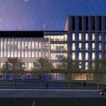Digital rendering of the ISEB at night