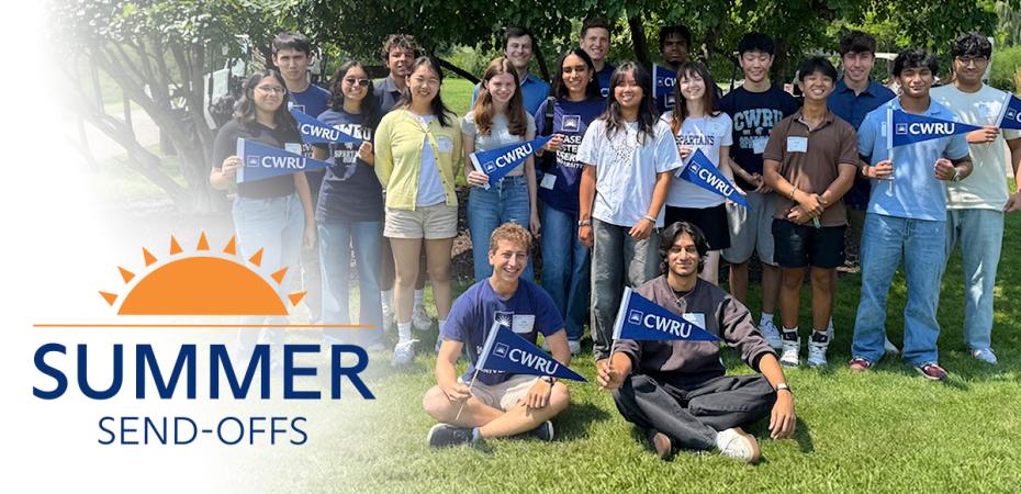 Photo of students at a Summer Send Off event