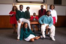 AfroAm students pose for camera