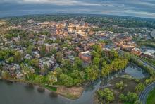 Upstate New York aerial view