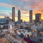 Atlanta, Georgia, skyline in the evening
