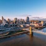 Cincinnati skyline in the daytime