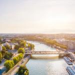 Panoramic view of Paris, France, in the daytime.