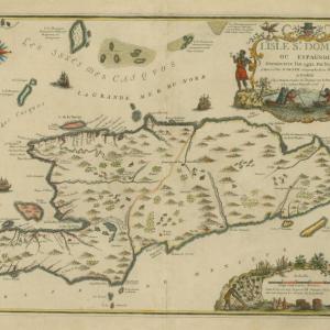 Map of Hispaniola