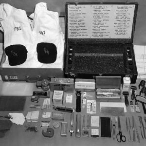 Photo of FBI kit used to identify victims of death