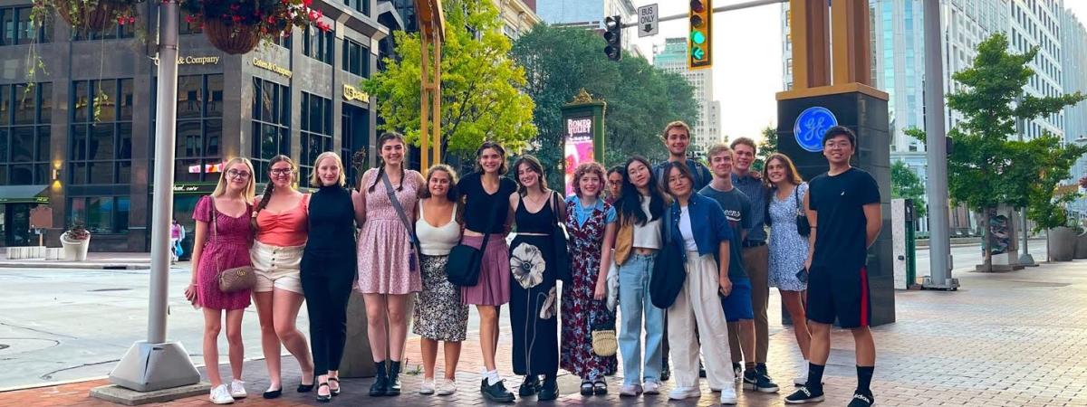 Baker-Nord Scholars attend a performance at Playhouse Square as part of HUMN 101- Colloquium in the Humanities