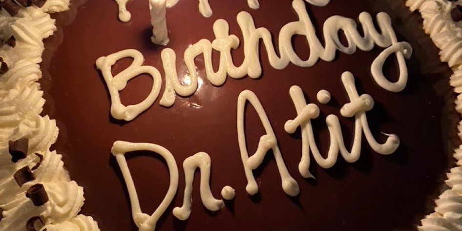 Professor Atit birthday cake