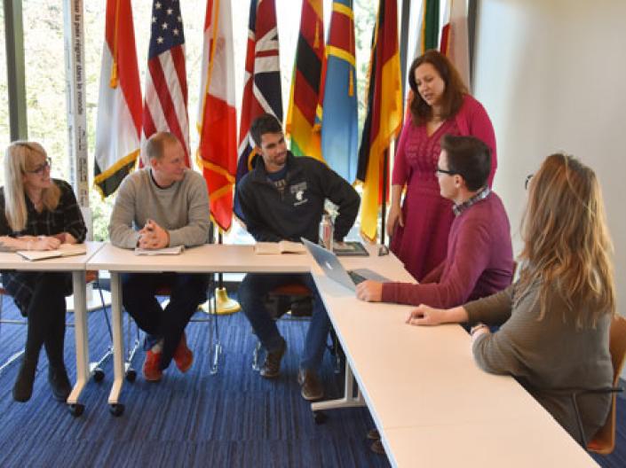 Students debating