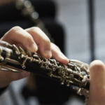 Oboe closeup image