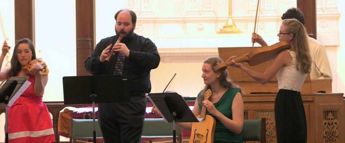 Photo of Collegium Musicum students