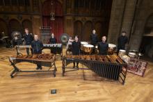 CWRU Percussion Ensemble in MPAC Silver Hall with Lenhart Legacy instruments