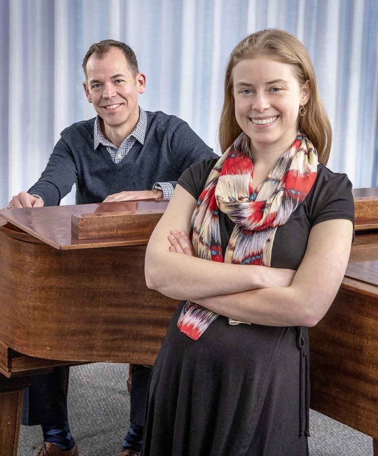 Music education major Madeline Yankell (CWR ‘19) took voice lessons with Dean Southern, director of CIM’s Opera Theater Program and a member of the JMP faculty, during her first three years at the university. Photo by Mike Sands.