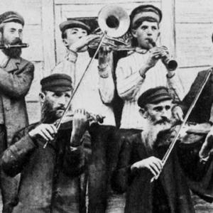 Klezmer musicians at a wedding, Ukraine, ca. 1925