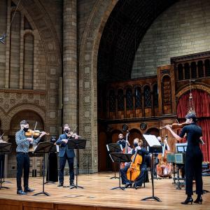 Baroque Orchestra on stage, Silver Hall (MPAC)