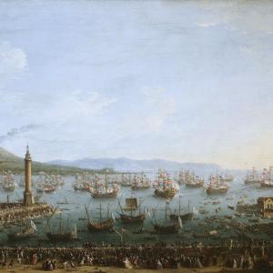 Antonio Joli, Departure of Charles III from Naples, 1759, oil on canvas (Prado Museum, Madrid).