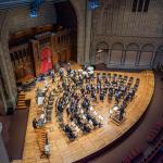 CWRU Symphonic Winds overhead view Silver Hall (MPAC)