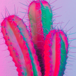 Pop Ensembles neon cactus photo