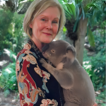Georgia Cowart (holding koala)