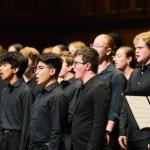 Photo of concert choir performing on stage at Maltz on 10-14-2024.