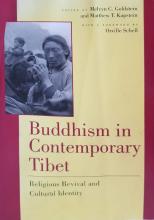 Book cover for "Buddhism in Contemporary Tibet"
