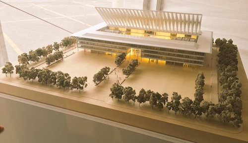 scale model of new cleveland clinic facility