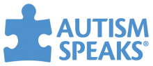 Autism Speaks Logo, blue with puzzle piece