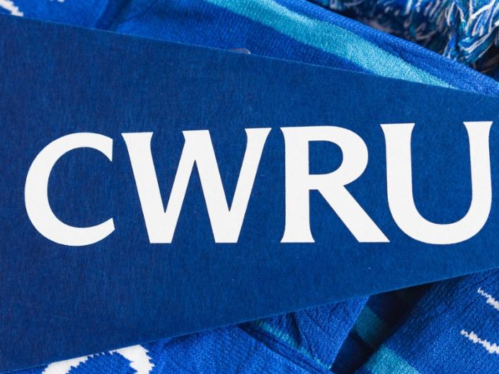 CWRU Pennant in CWRU Blue