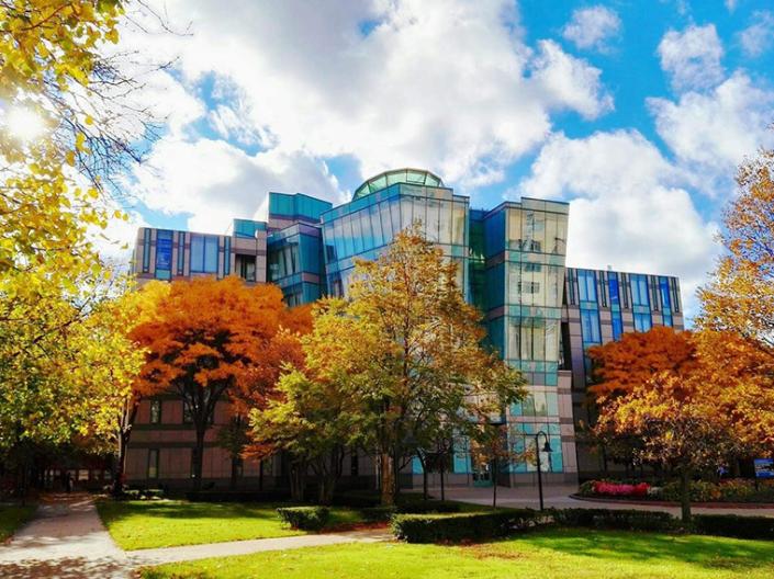 CWRU campus in the fall