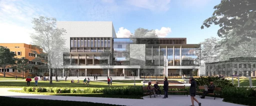 Architectural rendering of the Interdisciplinary Science and Engineering Building