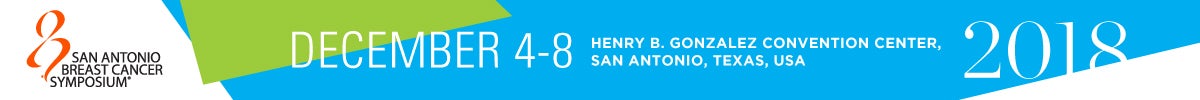 San Antonio Breast Cancer Symposium Logo 2018 with event date and location