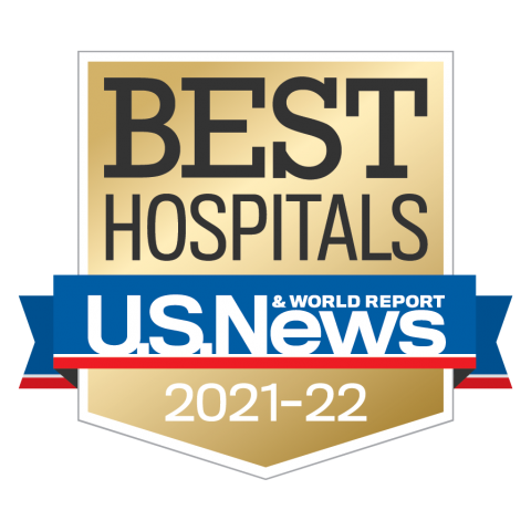 U.S. News Best Hospitals Badge 2021-2022