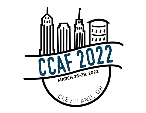 CCAF 2022 Logo with illustrated Cleveland skyline