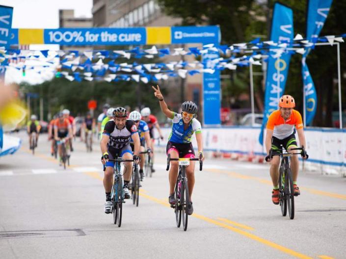 Photo of Caroline Sanadi from VeloSano Bike to Cure
