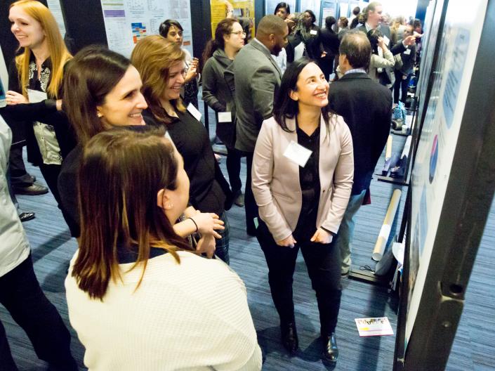 Photo of poster session at the 2019 Cancer Disparities Symposium 