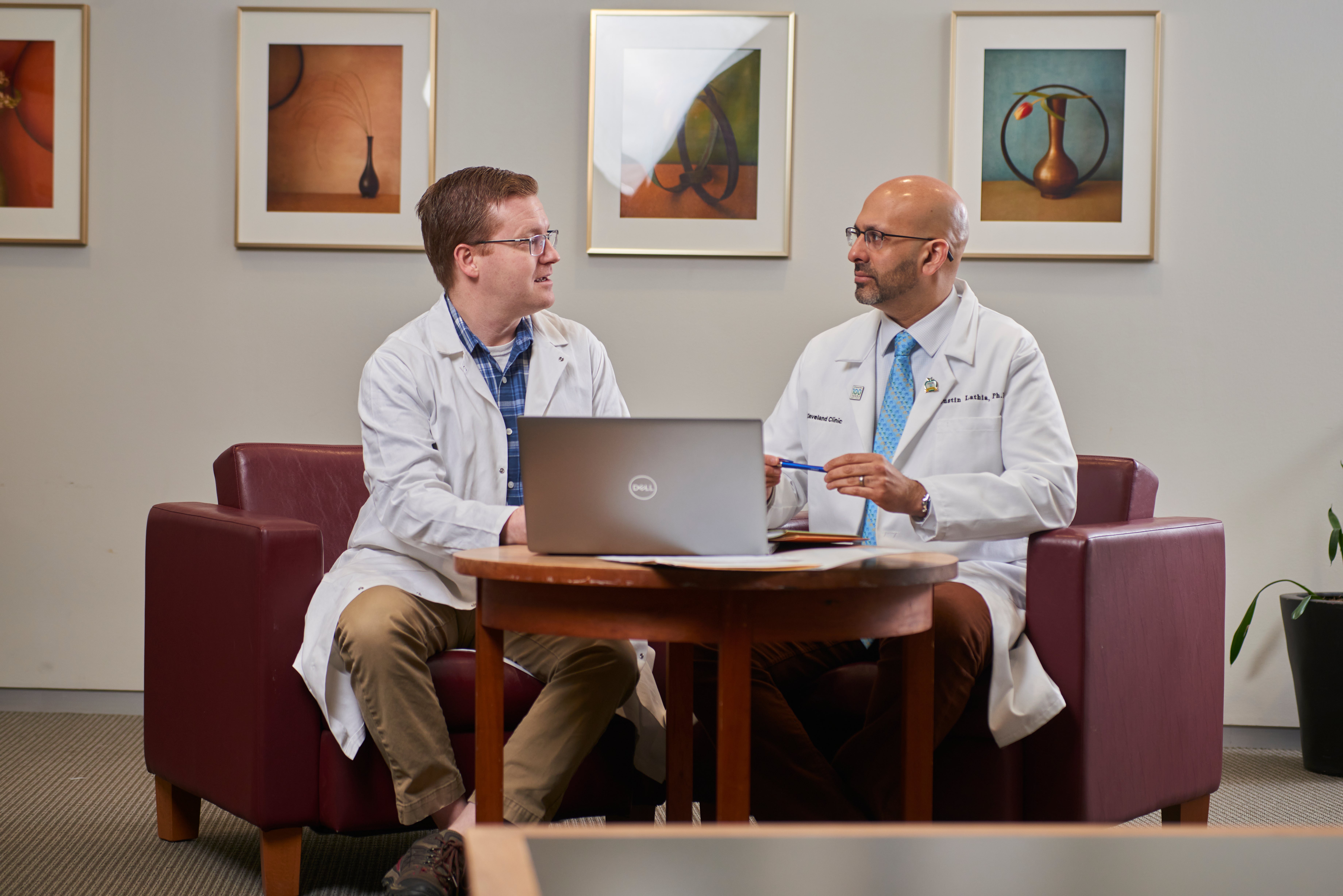 two doctors in conversation 