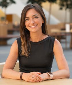 Photo of Marissa Scavuzzo sitting at a table