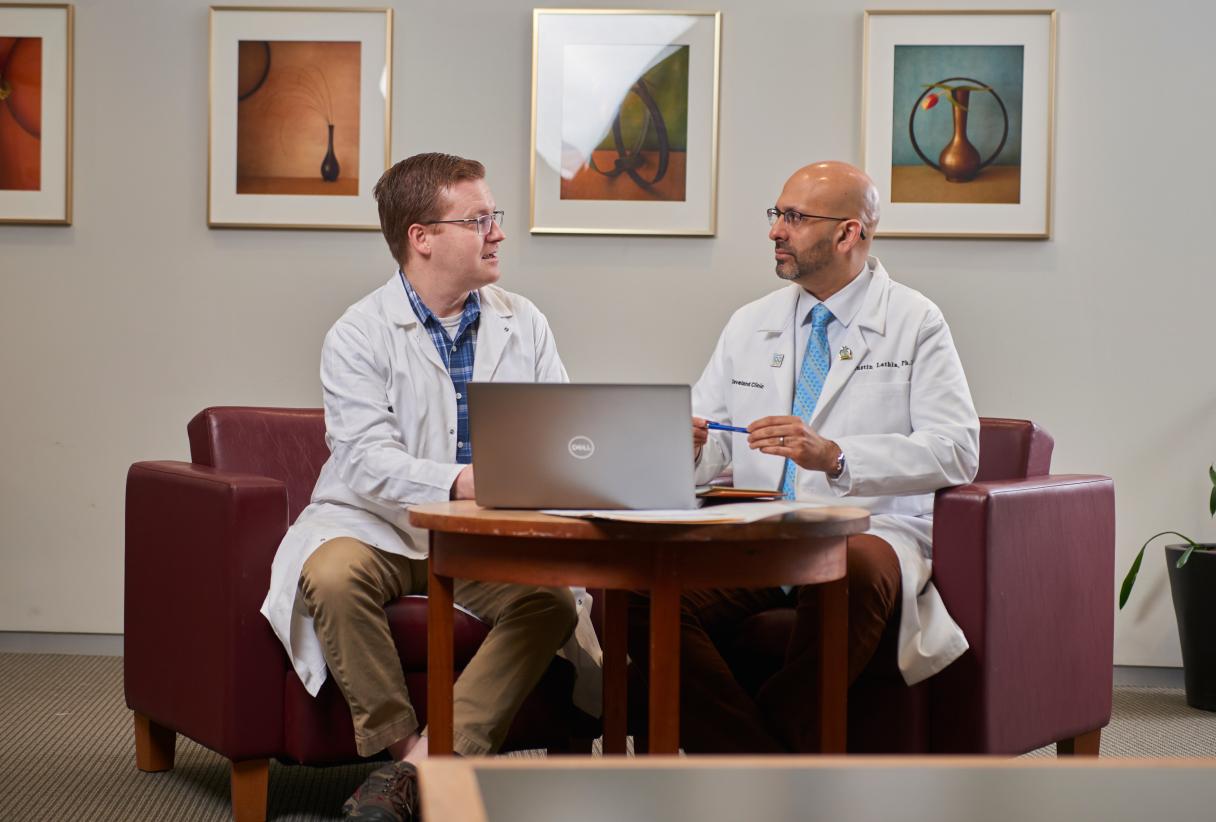 two doctors in conversation 