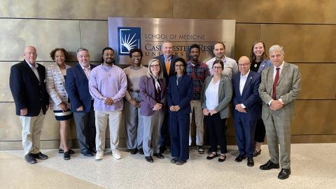 American Cancer Society (ACS) leadership with 2025 ACS Post-Bacc Fellows and Case CCC leadership