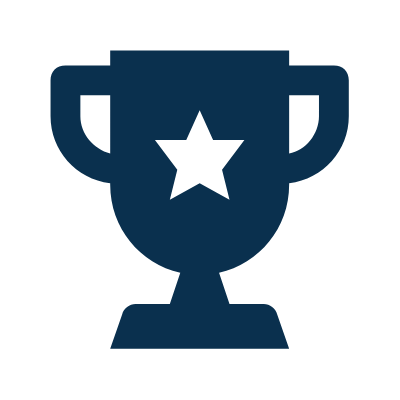 Icon of a trophy with a star