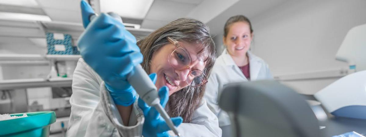 Woman working in a lab