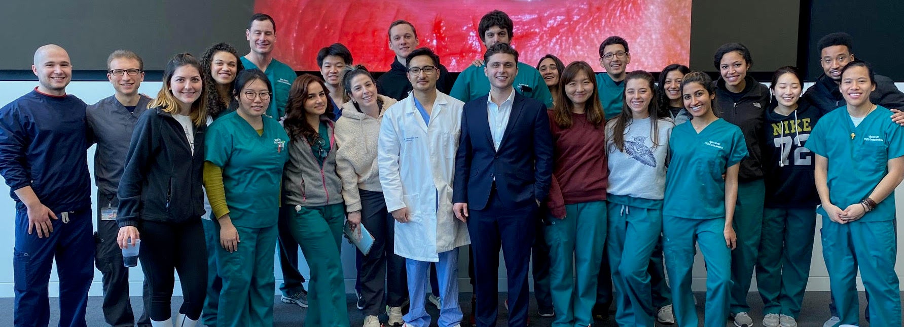 Group photo of CWRU Hispanic Student Dental Association members pre-COVID