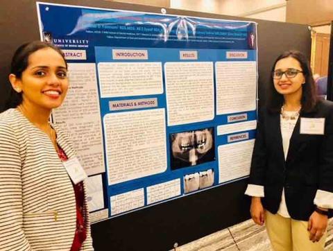 Drs.Savitha Yannam & Kiran Shahid at Carl O Boucher Prosthodontic Conference