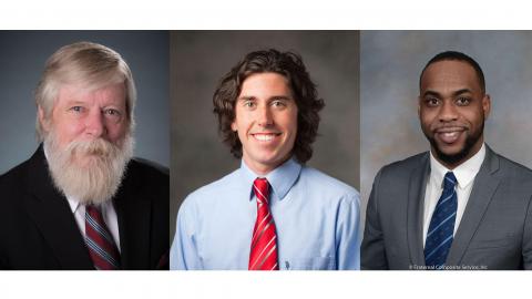 2020 Alumni Association Award Recipients (Rolf "Buzz" Behrents, Brian Gallagher, and Itamar Carter)