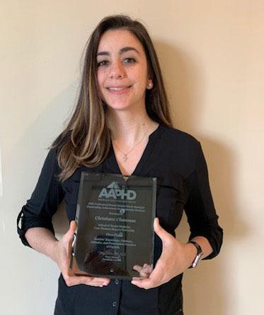 Christiane Chammas with her award