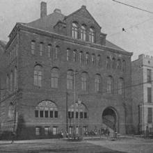 Photo from June 21, 1892 of the School of Dental Medicine, located on Adelbert Road in Cleveland Ohio.