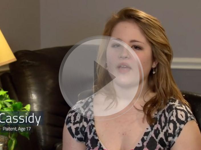 Screenshot of Cassidy's video