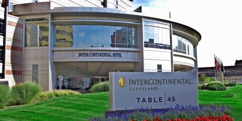 A photo of the exterior of the InterContinental Hotel Cleveland