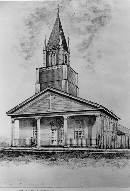 A detailed drawing of St. Mary