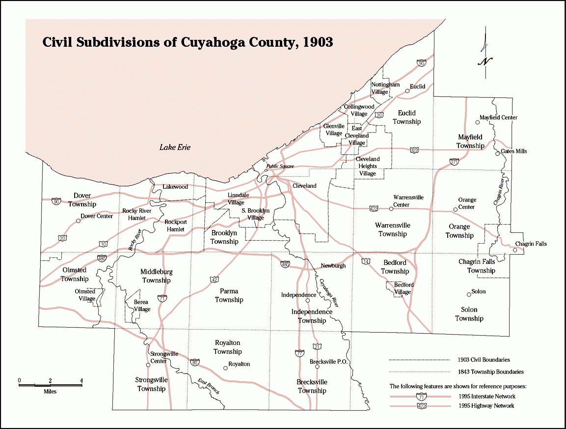 Civil Subdivisions of Cuyahoga County, 1903.