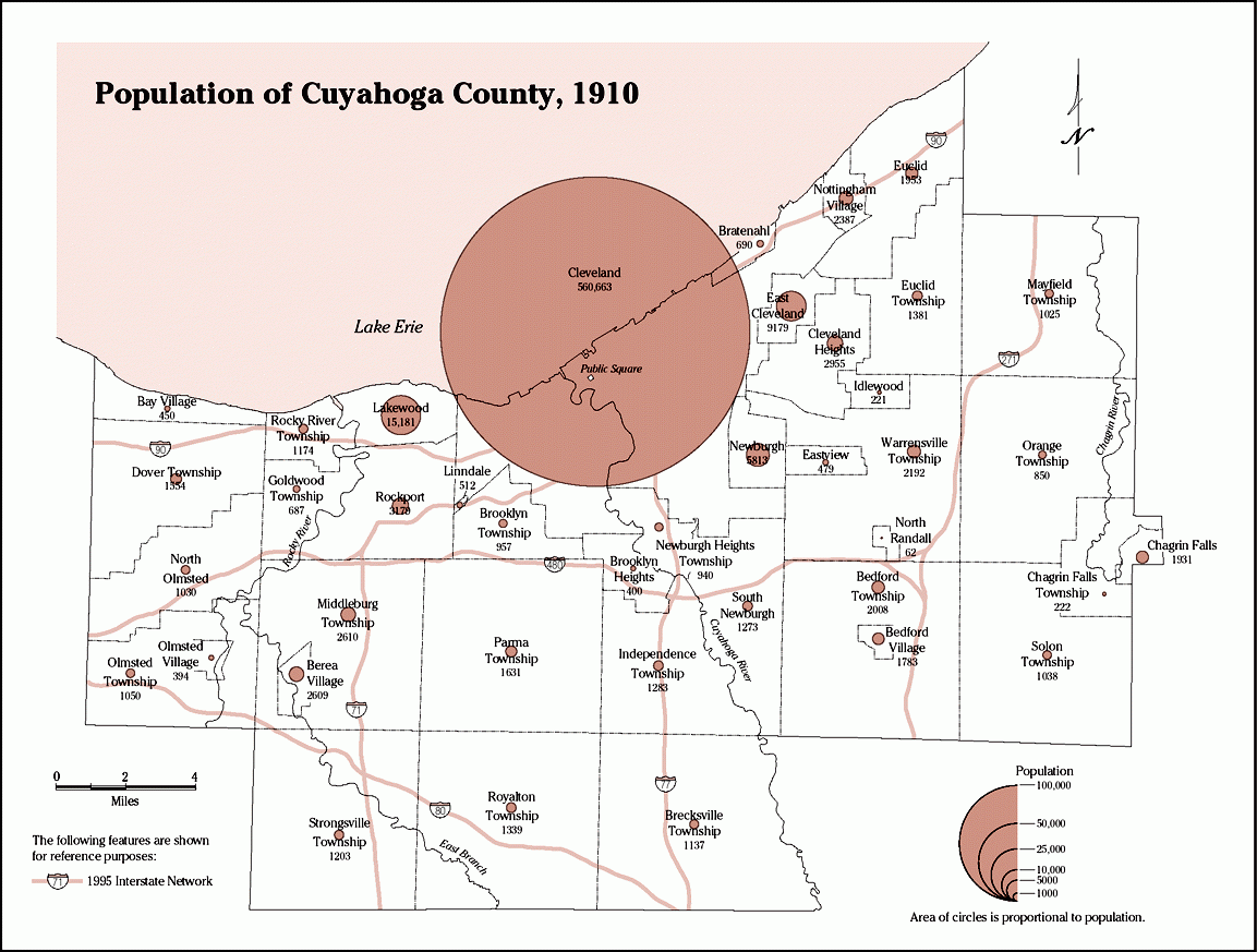 Population of Cuyahoga County, 1910.